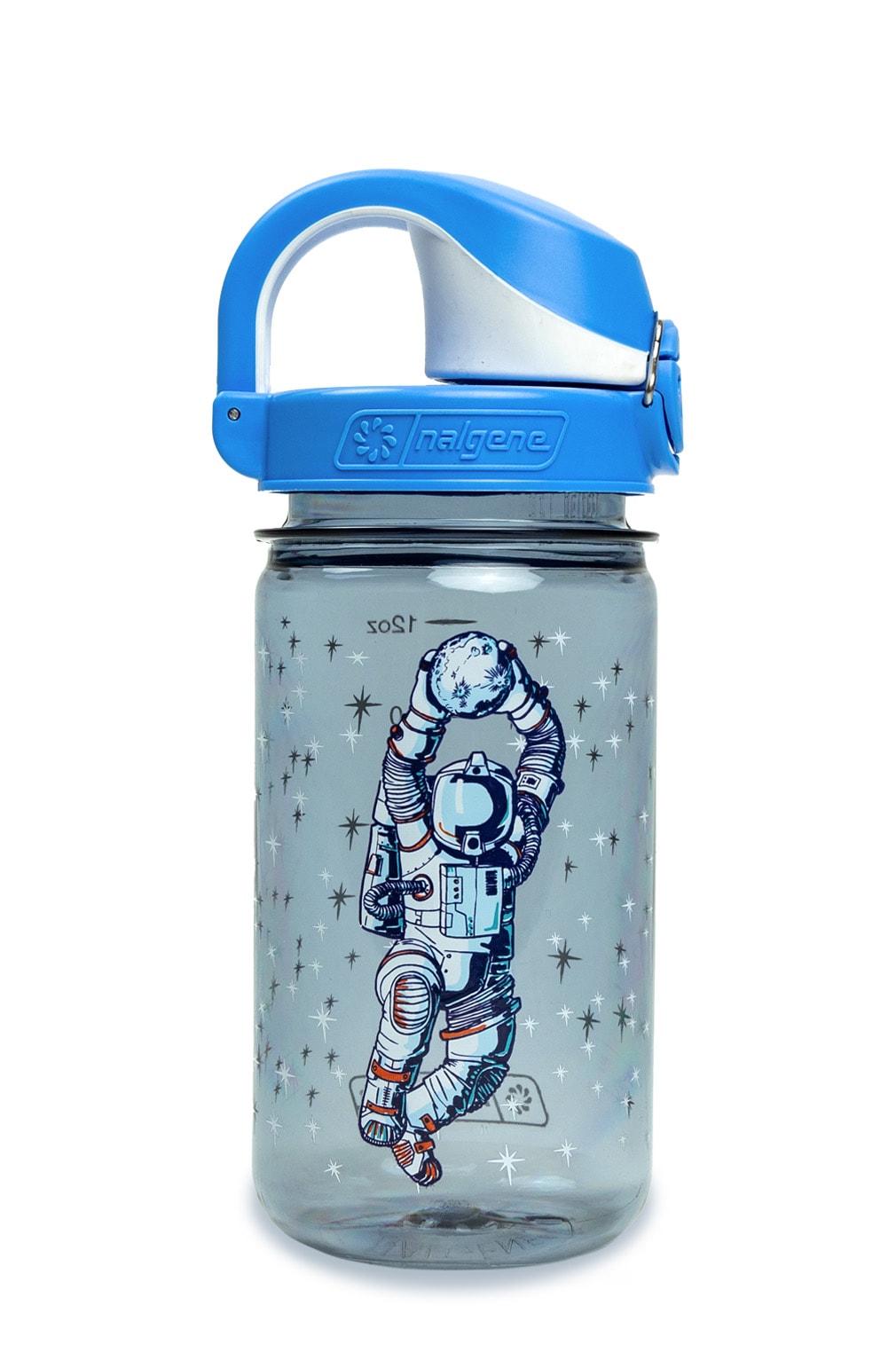 Nalgene product detail: 12oz On-The-Fly Kids Lock-Top Bottle with Graphics J3 — 12oz On-The-Fly Kids Lock-Top Bottle with Graphics