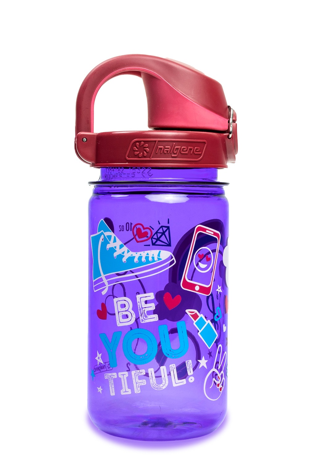 Nalgene product image: 12oz On-The-Fly Kids Lock-Top Bottle with Graphics I8 — 12oz On-The-Fly Kids Lock-Top Bottle with Graphics
