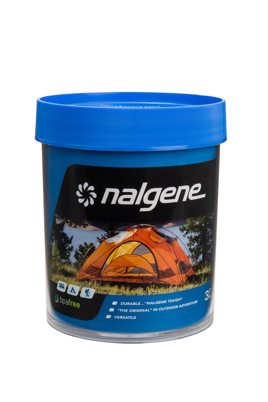 Nalgene product image: 32oz Storage Jar – Blue Lid W7 — 32oz Storage Jar – Blue Lid