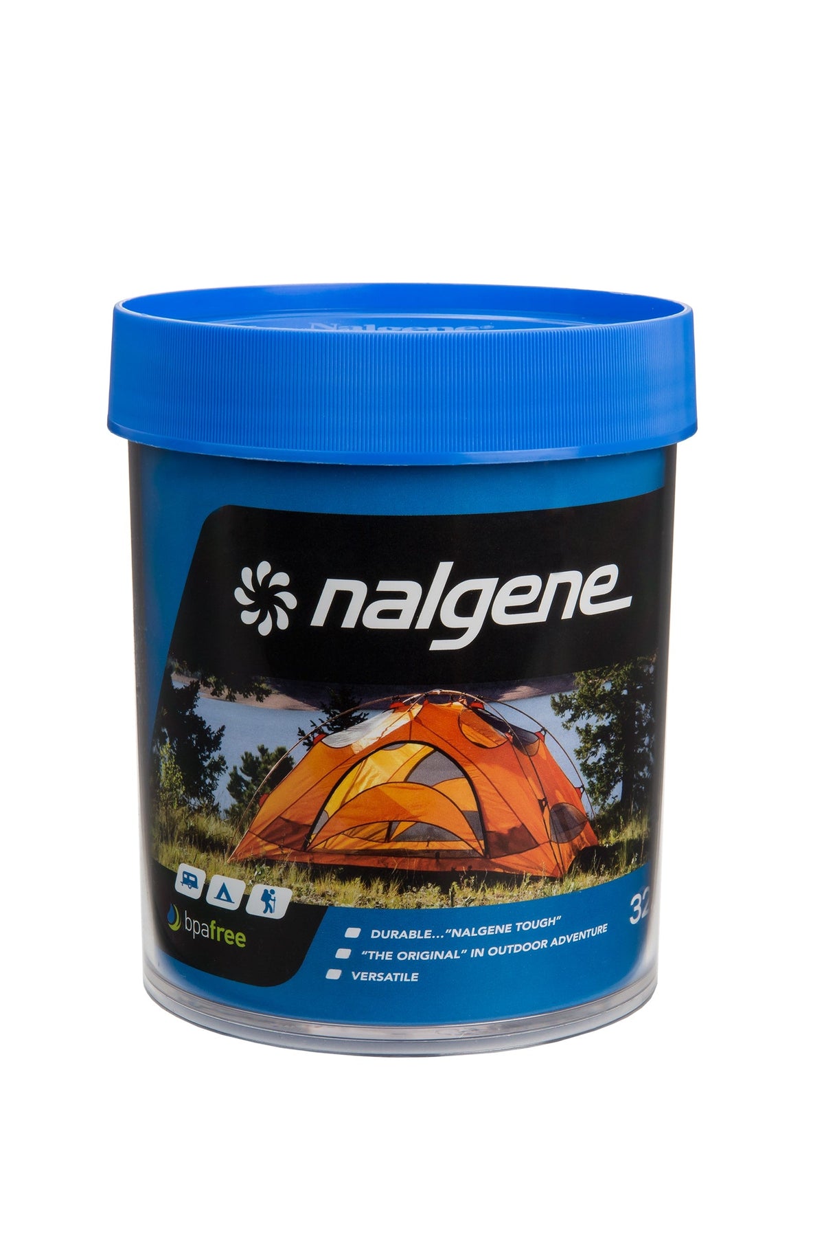 Nalgene product image: 32oz Storage Jar – Blue Lid W7 — 32oz Storage Jar – Blue Lid