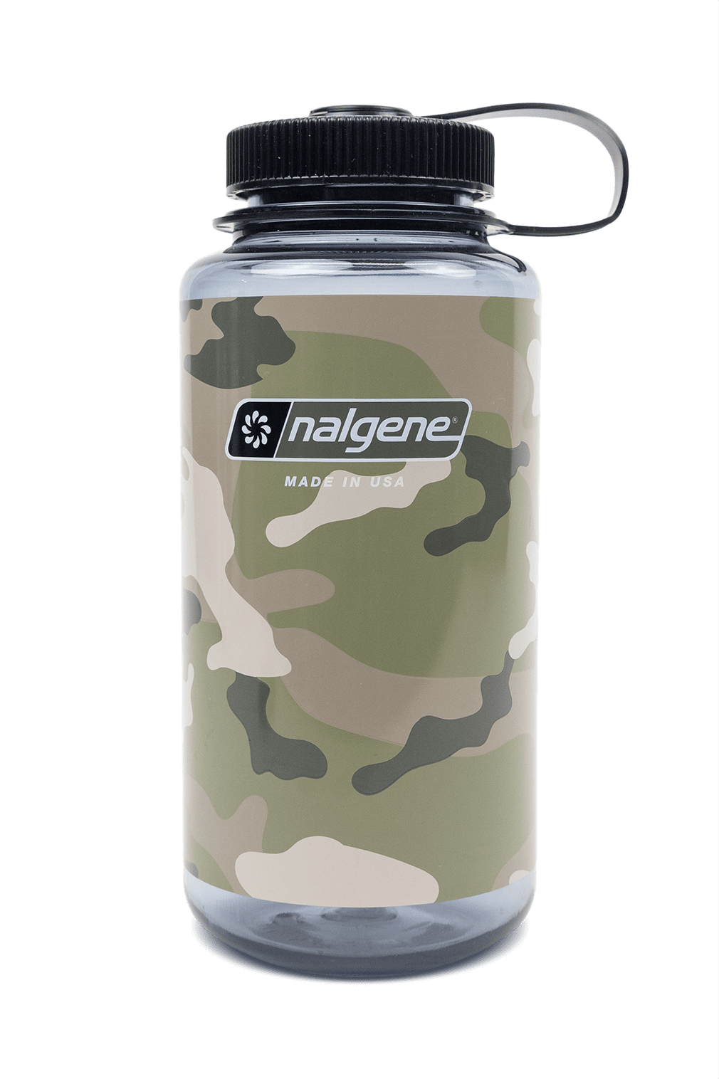 Nalgene product view: 32oz Wide Mouth Camo Print Bottles D8 — 32oz Wide Mouth Camo Print Bottles