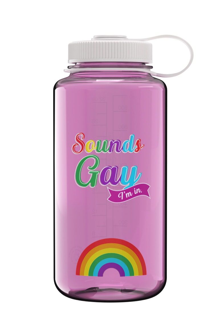 Nalgene product view: 32oz Wide Mouth Pride Bottle N3 — 32oz Wide Mouth Pride Bottle