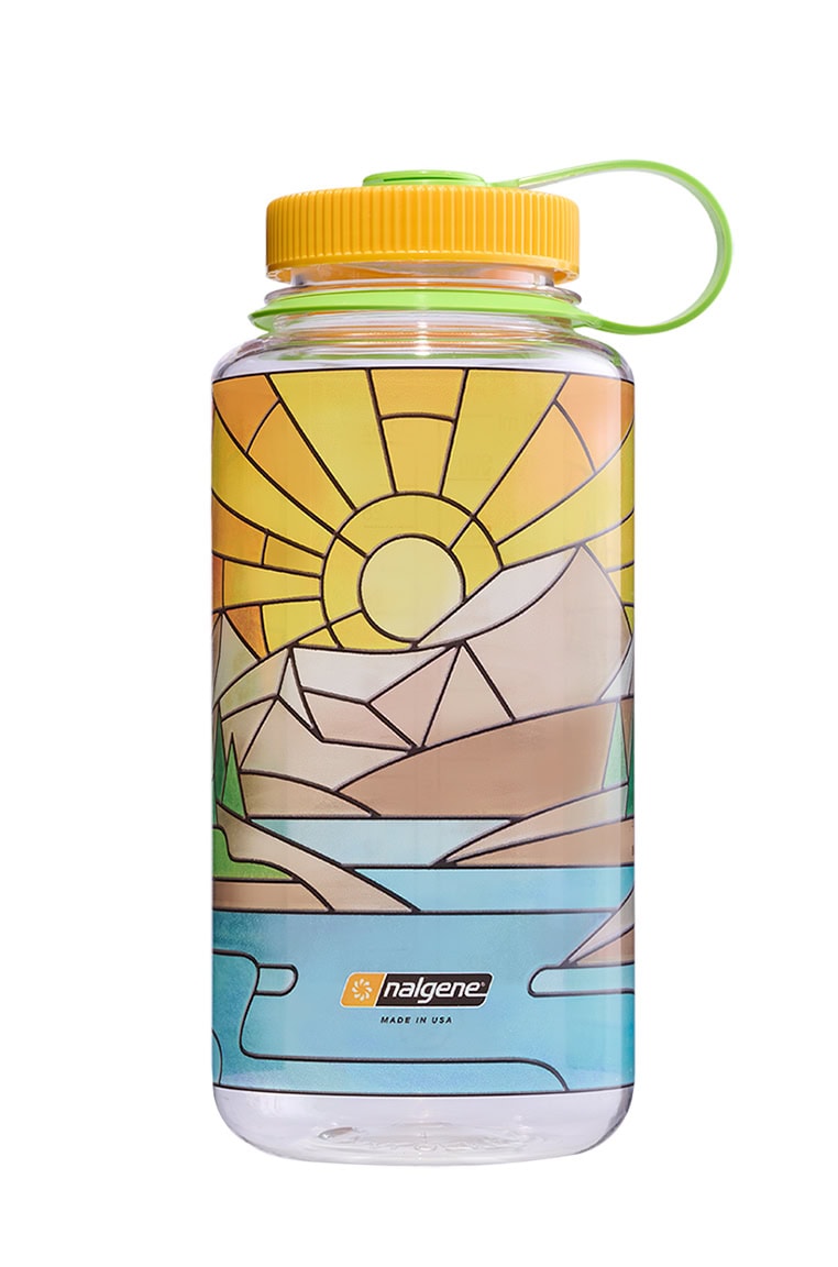 Nalgene product view: 32oz Wide Mouth Stained Glass Print Bottles P2 — 32oz Wide Mouth Stained Glass Print Bottles