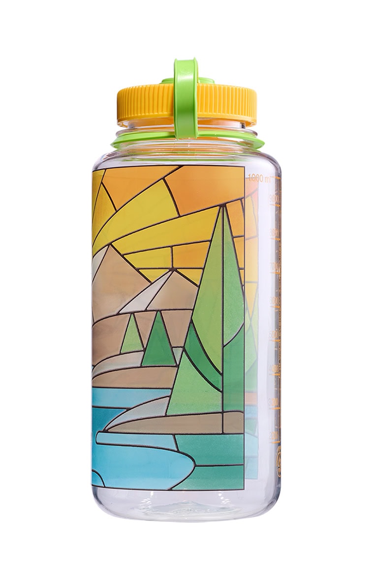 Nalgene product view: 32oz Wide Mouth Stained Glass Print Bottles P2 — 32oz Wide Mouth Stained Glass Print Bottles