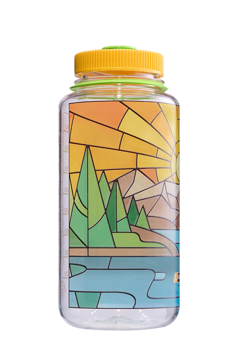 Nalgene product view: 32oz Wide Mouth Stained Glass Print Bottles P2 — 32oz Wide Mouth Stained Glass Print Bottles
