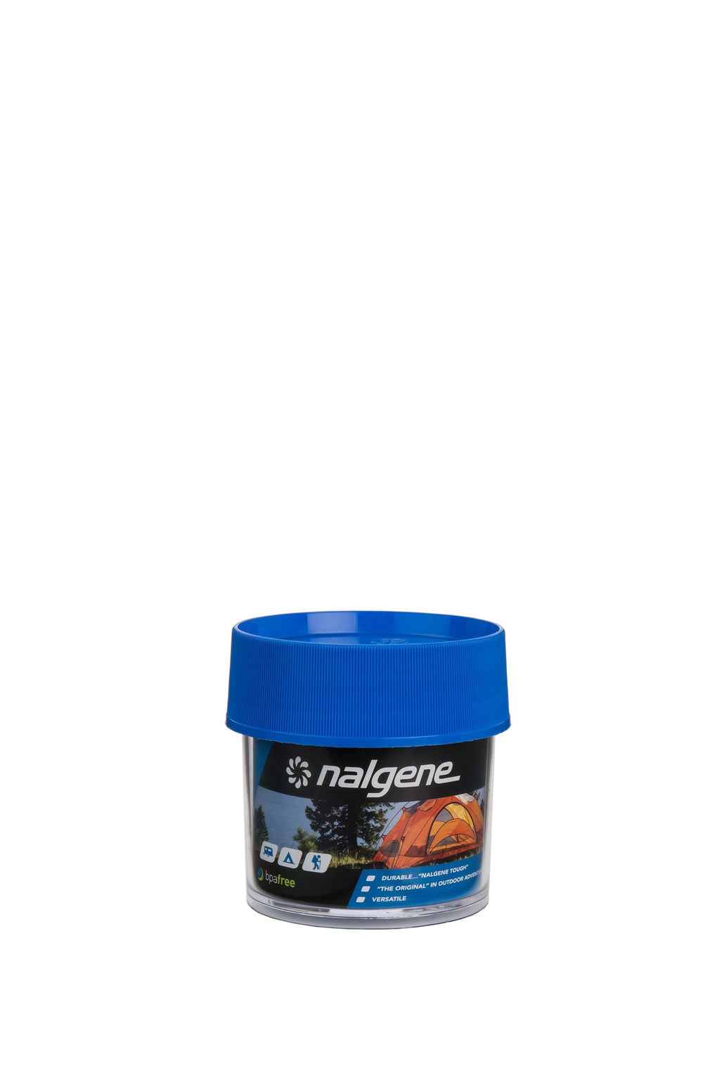 Nalgene product view: 4oz Storage Jar – Blue Lid A4 — 4oz Storage Jar – Blue Lid