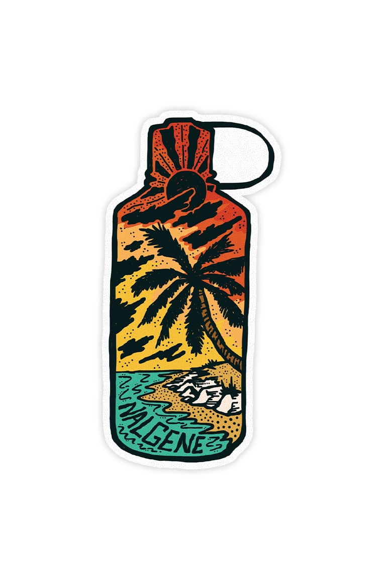 Nalgene product view: Tropical Narrow Mouth Sticker R6 — Tropical Narrow Mouth Sticker