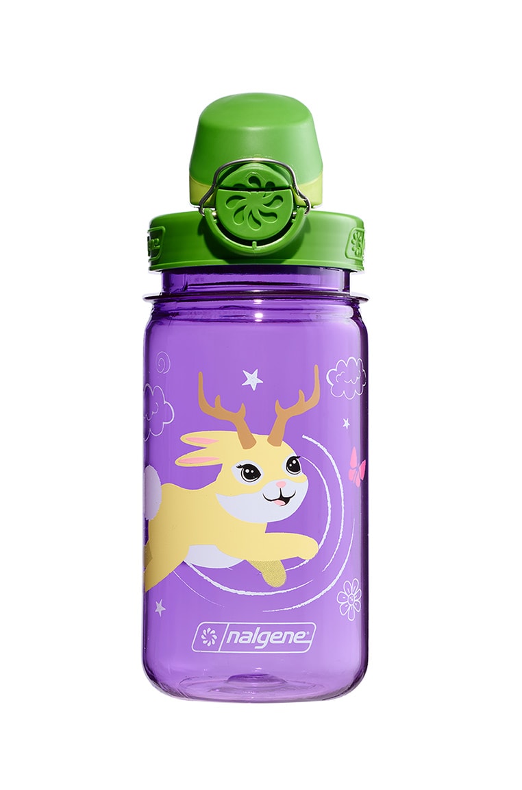 Nalgene product detail: 12oz On-The-Fly Kids Lock-Top Bottle with Graphics J3 — 12oz On-The-Fly Kids Lock-Top Bottle with Graphics