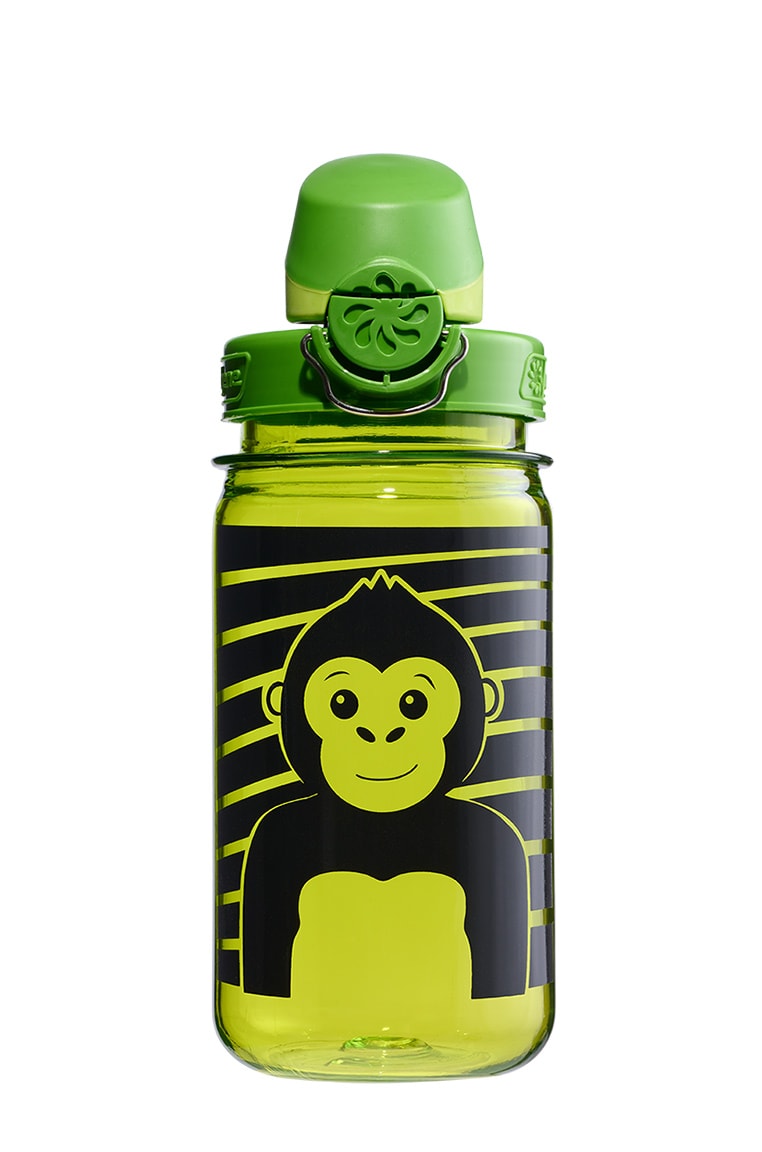 Nalgene product detail: 12oz On-The-Fly Kids Lock-Top Bottle with Graphics J3 — 12oz On-The-Fly Kids Lock-Top Bottle with Graphics