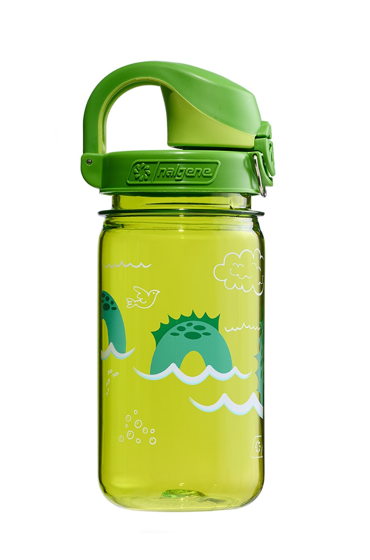 Nalgene product detail: 12oz On-The-Fly Kids Lock-Top Bottle with Graphics J3 — 12oz On-The-Fly Kids Lock-Top Bottle with Graphics